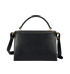 Small Lana Top Handle Bag, &pound;595, Handbags, Black, Leather, Back view